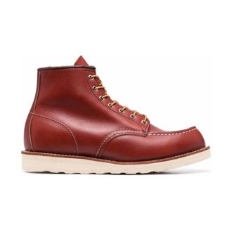 Red Wing Shoes Lace-up Boots, male, Red, Size: 8 1/2 US Flat Lace-Up Ankle Shoes