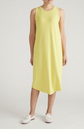 Universal Standard Pearl Divine Jersey Shift Midi Dress in Pomelo at Nordstrom, Size Xx-Large