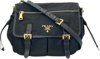Prada Pre-owned Vintage Schoudertas - Dames - Vintage Schoudertas - Zwart - ONE Size - Nylon - Vintage
