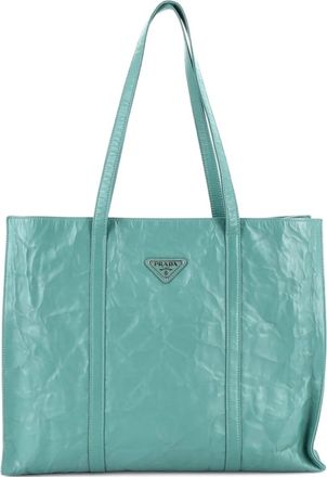 Prada Shopper Nappa Antique Large tote bag - Groen
