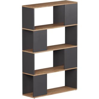 Vicco Separador De Ambientes Eneos, Antracita/roble Dorado, 80 X 124.5 Cm, Vicco