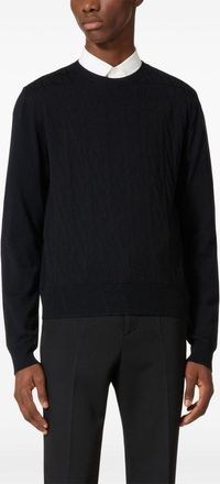 Valentino Garavani Mens Black Wool Sweater - Size Medium