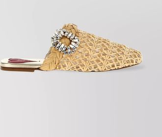 Roger Vivier raffia mules
