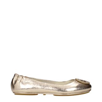 Tory Burch Tory Burch Damens Goldene Ballerinas aus Leder