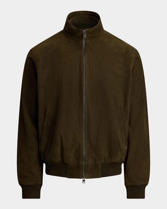 Polo Ralph Lauren Charleton Suede Bomber Jacket