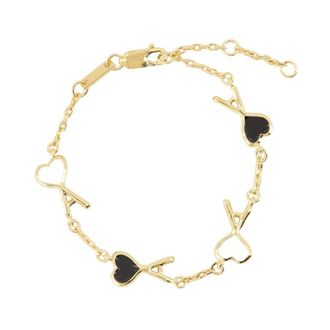 Ami Accessoires, Dames, Geel, ONE Size, Gehamerde Ami De Coeur Dunne Armband