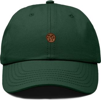 Dalix Cookie Dad Cap in Dark Green at Nordstrom