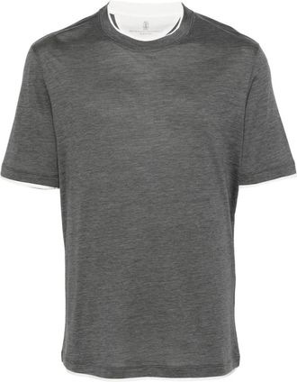 Brunello Cucinelli T-Shirt With Faux-Layering