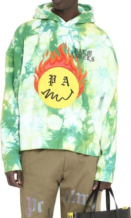 Palm Angels Mens Bicolor Cotton Sweatshirt Clothing
