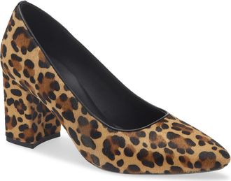 Aquatalia Peony Weatherproof Pump in Leopard Haircalf at Nordstrom Rack, Size 10.5