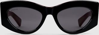 Gucci Cat-eye Frame Sunglasses, Black