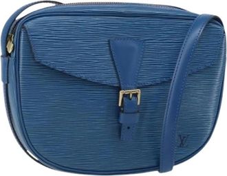 Louis Vuitton Pre-owned Vintage Cross Body Bag - Dames - Vintage Schoudertas - Blauw - ONE Size - Leer - Vintage