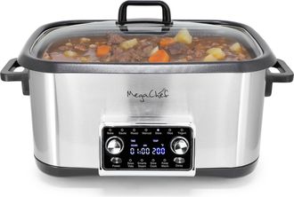 MegaChef 8 Quart 12-in-1 Deluxe Multi Cooker with Sous Vide and Multi-Functions