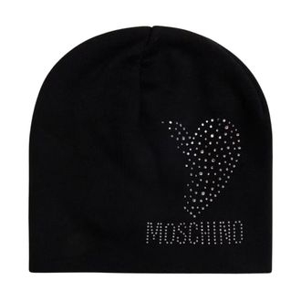 Moschino Wollen muts - Dames - Accessoires - Zwart - Maat: ONE Size Wol