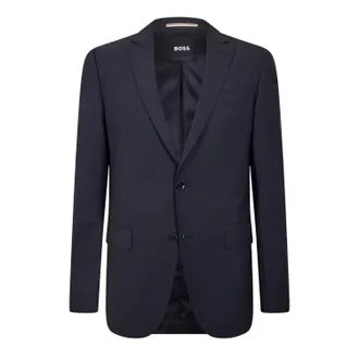 HUGO BOSS Heren Colbert Met Enkele Knoopsluiting (Donkergrijs)