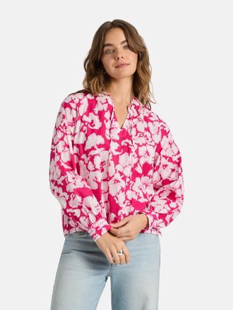 Lieblingsst&uuml;ck Schlupfbluse LIEBLINGSST&Uuml;CK RukaniL, Damen, Gr. 34, lovely pink, Web, Obermaterial: 100% Baumwolle, gemustert, h&uuml;ftlang, V-Ausschnitt, Raglan&auml;rmel 2-K