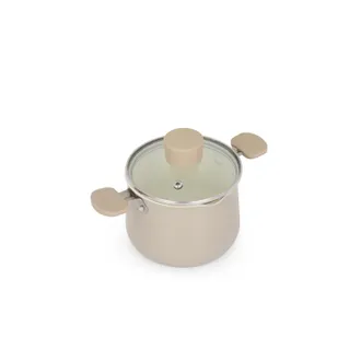 KASANOVA Casseruola alta 13 cm Mini Fantasy con coperchio beige