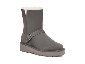 Koolaburra by UGG Kelissa Short Womens Boots Stone Grey : 7 M, Leather