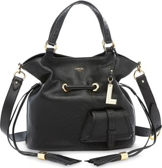 Lancel Stijlvolle Flirt Bucket Tas in Zwart - Dames - Schoudertassen - Zwart - ONE Size - Leer - Tassen