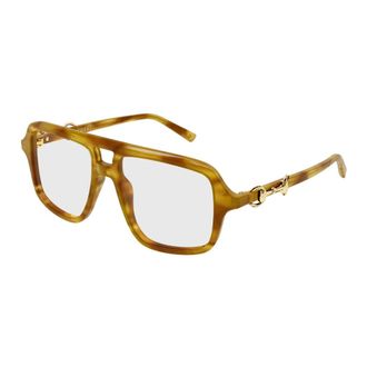 Gucci Navigator Frame Sunglasses - female - Gucci - Sunglasses - Brown - 55 MM - Accessories