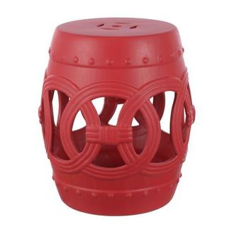 Jonathan Y Designs Lucky Coins 16 Chinese Ceramic Drum Garden Stool in Matte Red at Nordstrom