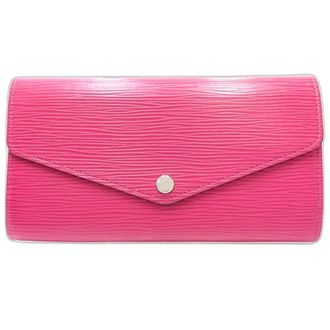 Louis Vuitton Hot Pink Leather Long Wallet (Bi-Fold) (Pre-Owned)