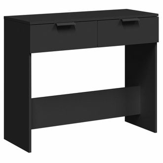 vidaXL Mesa Consola Madera De Ingenier&iacute;a Negro 90x36x75 Cm Vidaxl