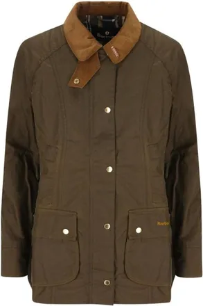Barbour Dames, Jassen, Bruin, Maat: XS Zijde