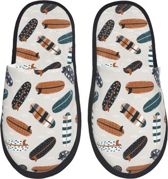 Generic Cotton Slippers Summer Surf Boards Soft Slippers Fluffy Shoes For Winter Big Kid Outdoor M
