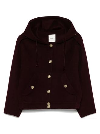 Sandro wool jacket - women - Recycled Wool - 40 - Red