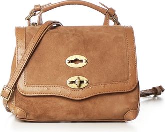 Zanellato Postina S Bag - Dames - Handtassen - Bruin - ONE Size - Leer - Tassen