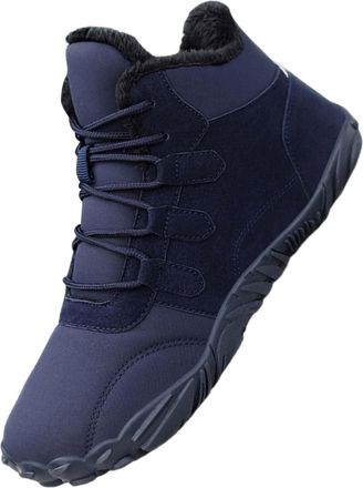 Generic Hiking Boots For Winter, Fleece Lining Slip On Snow Boot Waterproof Warm Anti-Slip Walking Boots Fur Lined Thermal Cowboy Booties Outdoor Leisure Trek