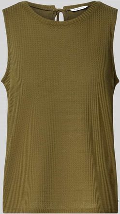 Tom Tailor Denim Loose Fit Top mit Waffelstruktur in Oliv, Gr&ouml;&szlig;e XS