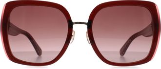 Kate Spade New York Kimber/G/S C9A 3X rood bordeaux gradiënt zonnebril