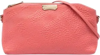 Burberry Pre-owned Chichester Crossbody Bag - Dames - Vintage Schoudertas - Roze - ONE Size - Leer - Vintage