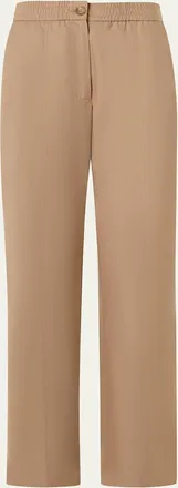 Akris Cotton Gabardine Straight Leg Fritz Pants