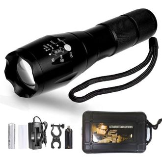 Trade Shop Trade Shop - 1200 Lmn Ultra Led Antorcha T&aacute;ctica Militar Impermeable Con 5 Mod