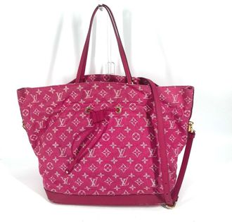 Louis Vuitton Galle Indian Rose Monogram Pink Monogram Denim Shoulder Bag Tote Bag (Pre-Owned)