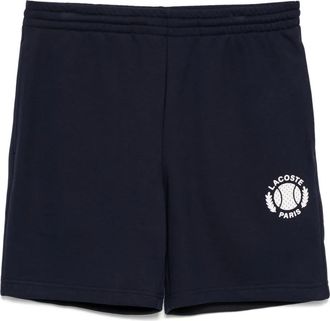 Lacoste Shorts in pile con stampa 3D - Blu