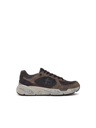 Premiata Mase25 8421 Sneakers in misto camoscio marrone