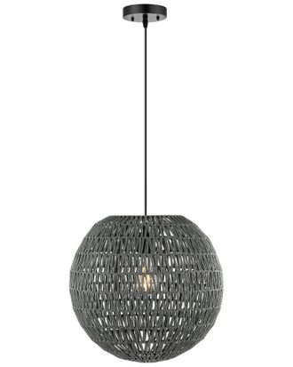 Jonathan Y Designs Jonathan Y Luna 15.75In Led Wicker Pendant