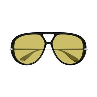 Bottega Veneta Accessoires, unisex, Zwart, ONE Size, BV1274s Aviator Zonnebril