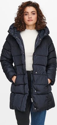 Only Steppjacke ONLY ONLNEWLINA PUFFER COAT CC OTW, Damen, Gr. L, blau (blau graphite), Web, Obermaterial: 100% Polyester, unifarben, regular fit, Jacken S