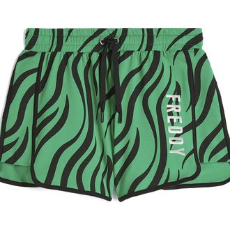 Freddy Short da donna in jersey stampa zebrata