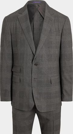 Ralph Lauren Purple Label Glen Check Wool Single-Breasted Suit