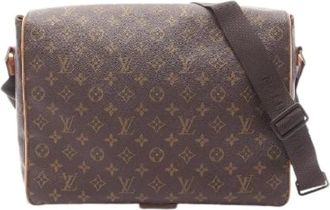 Louis Vuitton Pre-owned Cross Body Bags, female, Brown, Size: ONE SIZE Pre-owned Abbesses Monogram Coated Canvas Shoulder Bag
