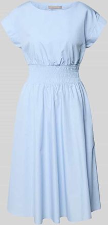 Christian Berg Knielanges Kleid mit Rundhalsausschnitt in Hellblau, Gr&ouml;&szlig;e 34