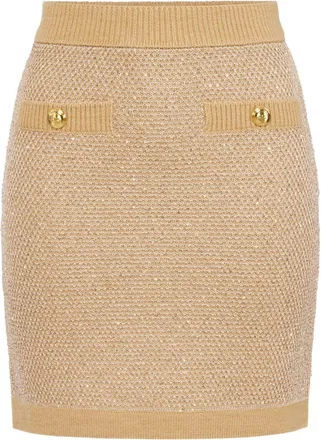 Elisabetta Franchi Womens Skirts Beige