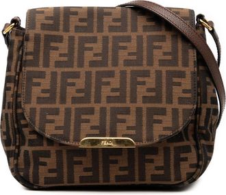 Fendi Pre-owned Fendi Small Zucca Canvas Artic Crossbody Ladies 8BT214 Q0M 149 2580