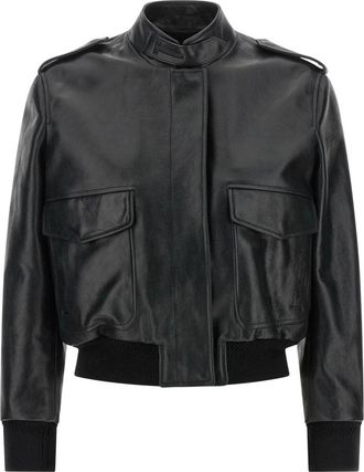 Tom Ford Aviator Jacket - Dames - Bomber jackets - Zwart - 2XS - Katoen - Jassen